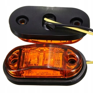 ZESTAW LAMP OBRYSOWYCH LED OBRYSÓWKA DIODOWA 2 KOLORY 10 SZT + 20 ŚRUB