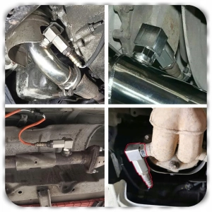 EMULATOR KĄTOWY 90° SONDA LAMBDA Z KATALIZATOREM M18x1