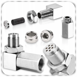 EMULATOR KĄTOWY 90° SONDA LAMBDA Z KATALIZATOREM M18x1