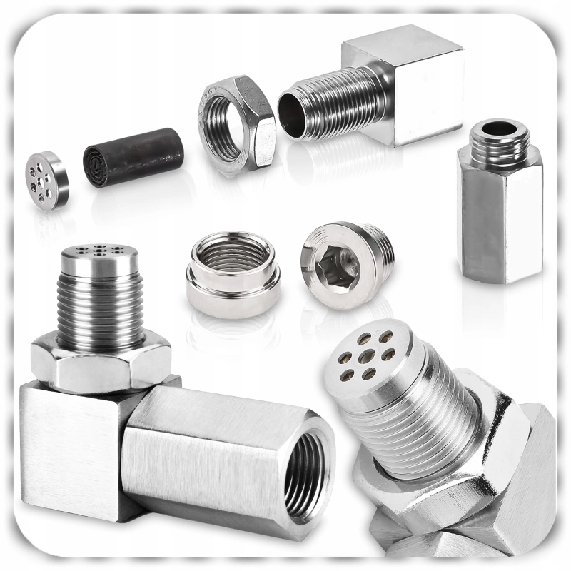 EMULATOR KĄTOWY 90° SONDA LAMBDA Z KATALIZATOREM M18x1