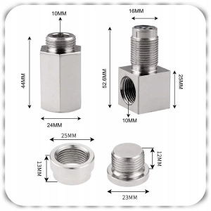 EMULATOR KĄTOWY 90° SONDA LAMBDA Z KATALIZATOREM M18x1