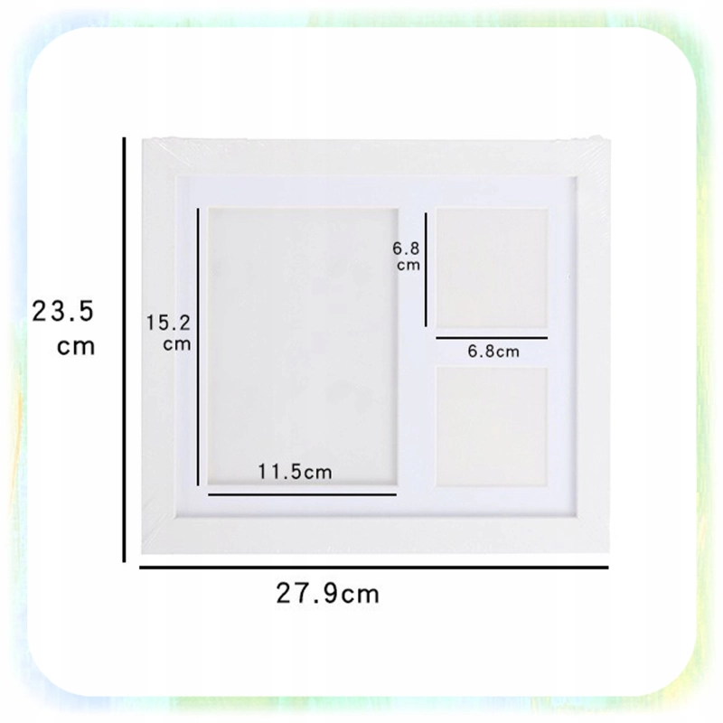RAMKA Z GLINKĄ ODCISK ŁAPY PSA PUPILA KOTA 2 ZDJĘCIA PAMIĄTKA GLINA PREZENT