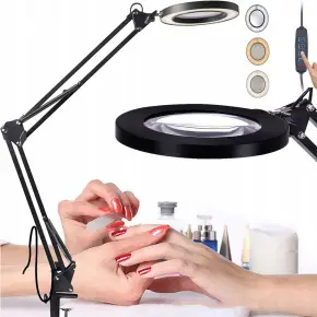 LAMPA LED DO BLATU KOSMETYCZNA DERMATOLOGICZNA Z LUPĄ REGULACJA ŚWIATŁA