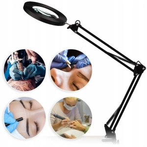 LAMPA LED DO BLATU KOSMETYCZNA DERMATOLOGICZNA Z LUPĄ REGULACJA ŚWIATŁA