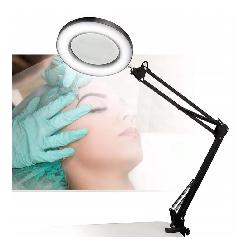LAMPA LED DO BLATU KOSMETYCZNA DERMATOLOGICZNA Z LUPĄ REGULACJA ŚWIATŁA
