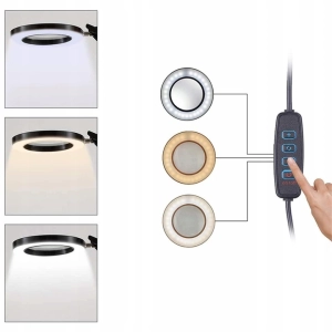 LAMPA LED DO BLATU KOSMETYCZNA DERMATOLOGICZNA Z LUPĄ REGULACJA ŚWIATŁA