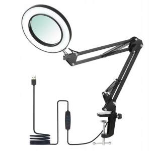 LAMPA LED DO BLATU KOSMETYCZNA DERMATOLOGICZNA Z LUPĄ REGULACJA ŚWIATŁA