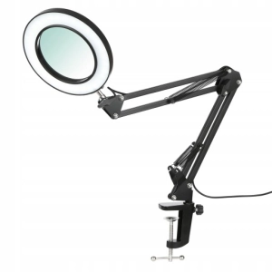 LAMPA LED DO BLATU KOSMETYCZNA DERMATOLOGICZNA Z LUPĄ REGULACJA ŚWIATŁA