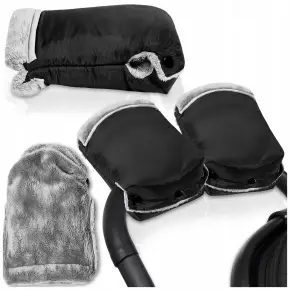 MUFKI DO WÓZKA SANEK RĘKAWICE OCIEPLANE 2SZT RĘKAWICZKI NA WÓZEK PLUSZ