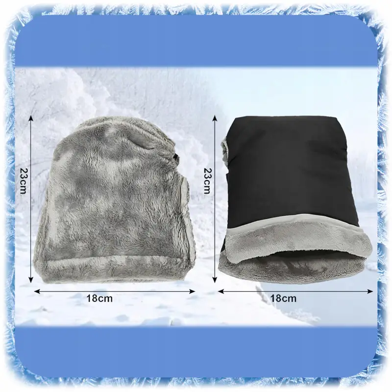 MUFKI DO WÓZKA SANEK RĘKAWICE OCIEPLANE 2SZT RĘKAWICZKI NA WÓZEK PLUSZ