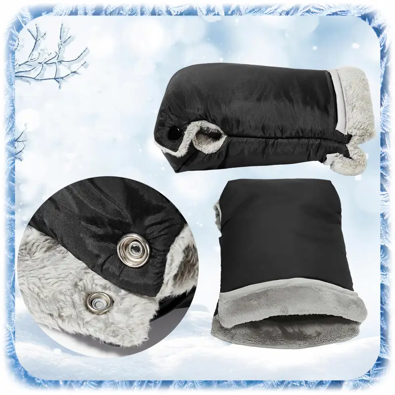 MUFKI DO WÓZKA SANEK RĘKAWICE OCIEPLANE 2SZT RĘKAWICZKI NA WÓZEK PLUSZ