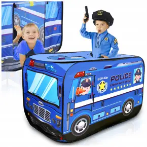 NAMIOT SAMOCHÓD POLICJA dla dzieci Składany Domek wóz policyjny 110x70x71cm