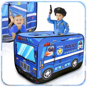 NAMIOT SAMOCHÓD POLICJA dla dzieci Składany Domek wóz policyjny 110x70x71cm