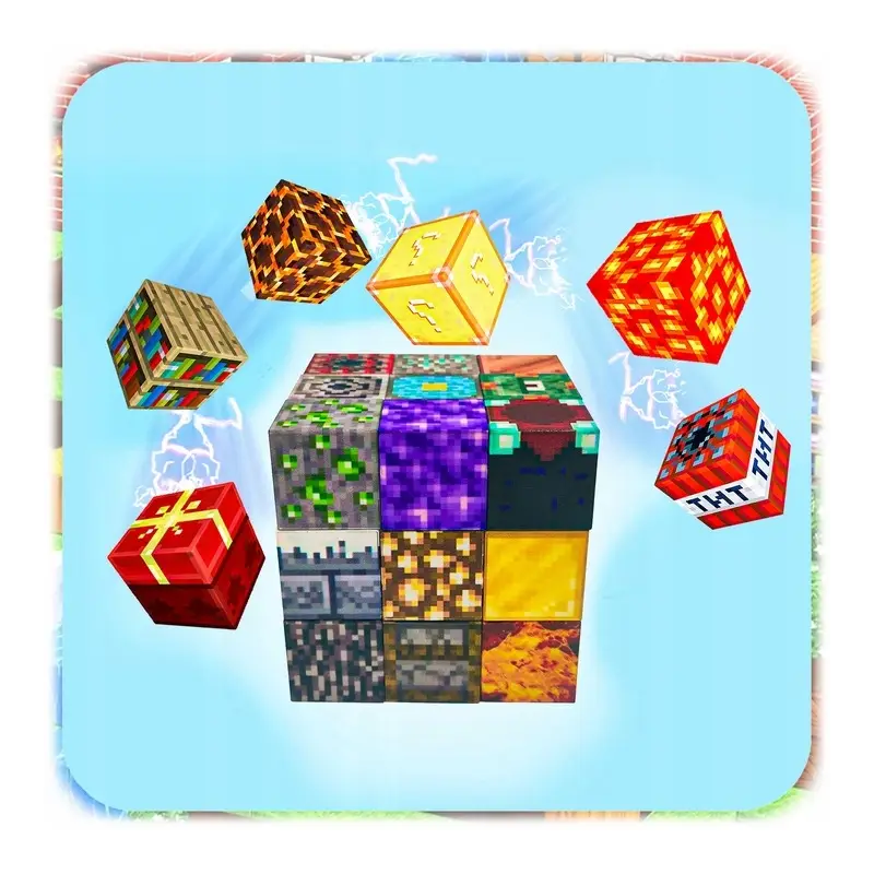 KLOCKI MAGNETYCZNE KONSTRUKCYJNE MIX KLOCKÓW LOSOWE 320 EL + 12 LUDZIKI