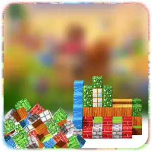 KLOCKI MAGNETYCZNE KONSTRUKCYJNE MIX KLOCKÓW PIXELOWE LOSOWE PREZENT 65 EL