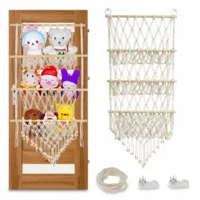 ORGANIZER DO PRZECHOWYWANIA PLUSZAKÓW PLUSZOWYCH ZABAWEK WISZĄCA SIATKA