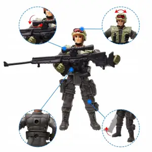 ŻOŁNIERZYKI FIGURKI ŻOŁNIERZY SWAT PLASTIKOWE ARMIA COUNTER STRIKE 6 SZT