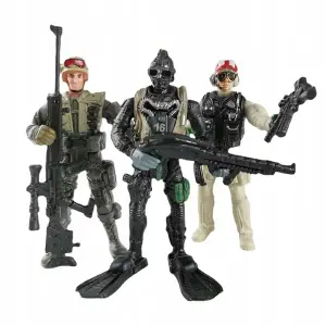 ŻOŁNIERZYKI FIGURKI ŻOŁNIERZY SWAT PLASTIKOWE ARMIA COUNTER STRIKE 6 SZT