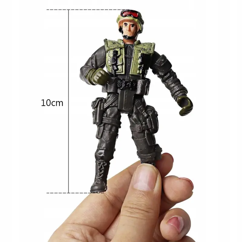 ŻOŁNIERZYKI FIGURKI ŻOŁNIERZY SWAT PLASTIKOWE ARMIA COUNTER STRIKE 6 SZT