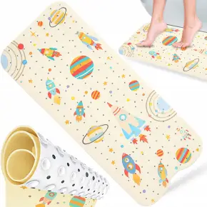 MATA PODŁOGOWA ANTYPOŚLIZGOWA OCHRONNA DUŻA Z MOTYWEM KOSMICZNYM 100x40 cm