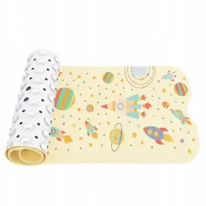 MATA PODŁOGOWA ANTYPOŚLIZGOWA OCHRONNA DUŻA Z MOTYWEM KOSMICZNYM 100x40 cm