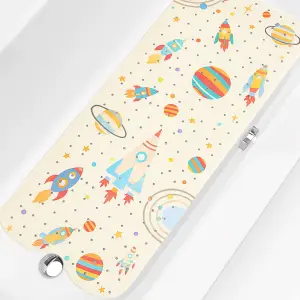 MATA PODŁOGOWA ANTYPOŚLIZGOWA OCHRONNA DUŻA Z MOTYWEM KOSMICZNYM 100x40 cm