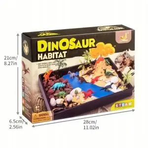 WYBUCH WULKANU DIY FIGURKI DINOZAURY ZESTAW EDUKACYJNY KREATYWNE TERRARIUM