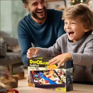 WYBUCH WULKANU DIY FIGURKI DINOZAURY ZESTAW EDUKACYJNY KREATYWNE TERRARIUM