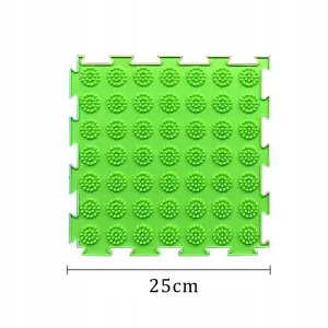 MATA SENSORYCZNA ŚCIEŻKA ORTOPEDYCZNA MASAŻ STÓP LOSOWE PUZZLE 24X24 CM