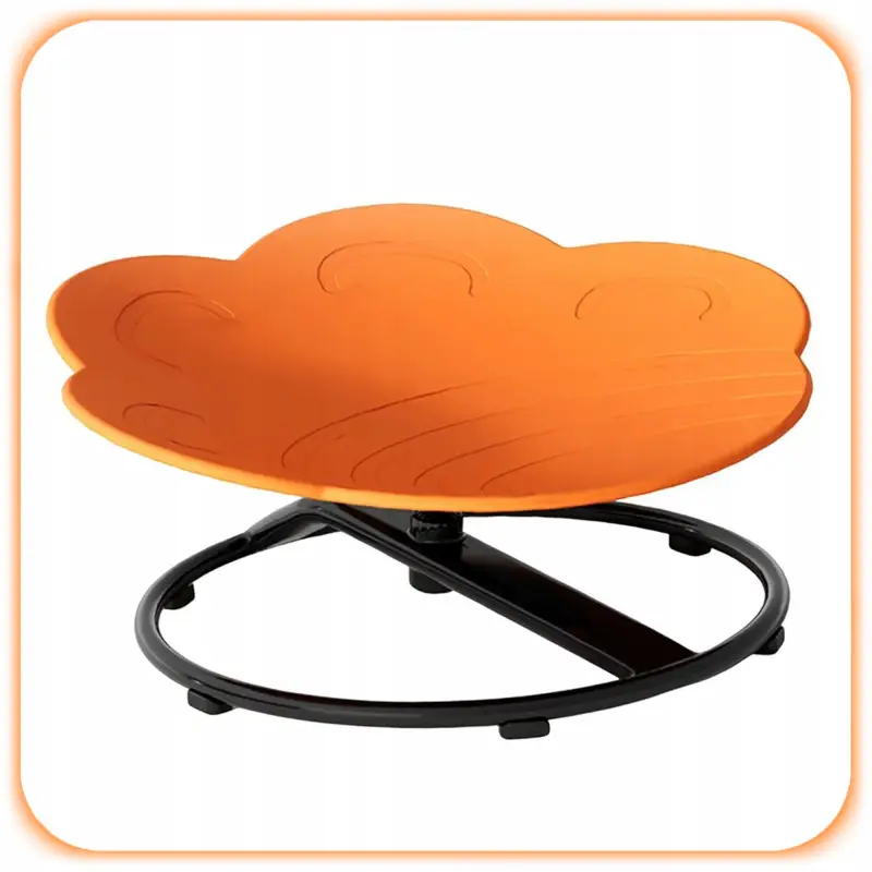 OBROTOWE SIEDZISKO SENSORYCZNE MINI KARUZELA TRENING KOORDYNACJI POMARAŃCZ