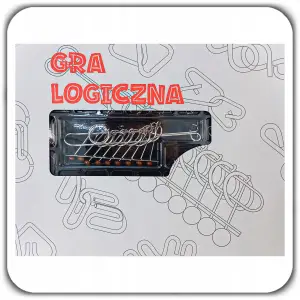ŁAMIGŁÓWKA LOGICZNA GRA UKŁADANKA METALOWE PUZZLE 3D ZESTAW 50 SZT SMART
