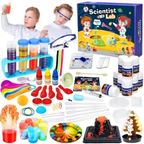 ZESTAW MAŁEGO CHEMIKA LABOLATORIUM EKSPERYMENTY ZABAWA NAUKOWA DLA DZIECI