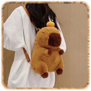 PLECAK PLUSZOWY KAPIBARA PLECACZEK CAPYBARA DO PRZEDSZKOLA SZKOŁY MASKOTKA