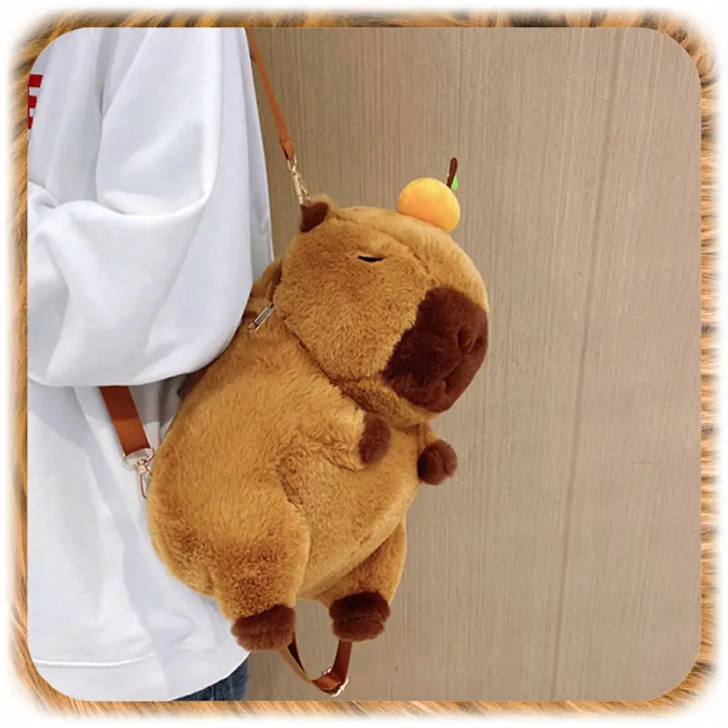 PLECAK PLUSZOWY KAPIBARA PLECACZEK CAPYBARA DO PRZEDSZKOLA SZKOŁY MASKOTKA