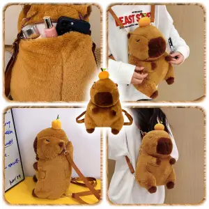 PLECAK PLUSZOWY KAPIBARA PLECACZEK CAPYBARA DO PRZEDSZKOLA SZKOŁY MASKOTKA