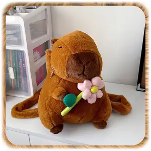 PLECAK PLUSZOWY KAPIBARA PLECACZEK CAPYBARA DO PRZEDSZKOLA SZKOŁY MASKOTKA