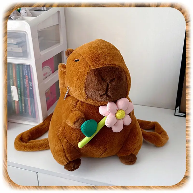 PLECAK PLUSZOWY KAPIBARA PLECACZEK CAPYBARA DO PRZEDSZKOLA SZKOŁY MASKOTKA
