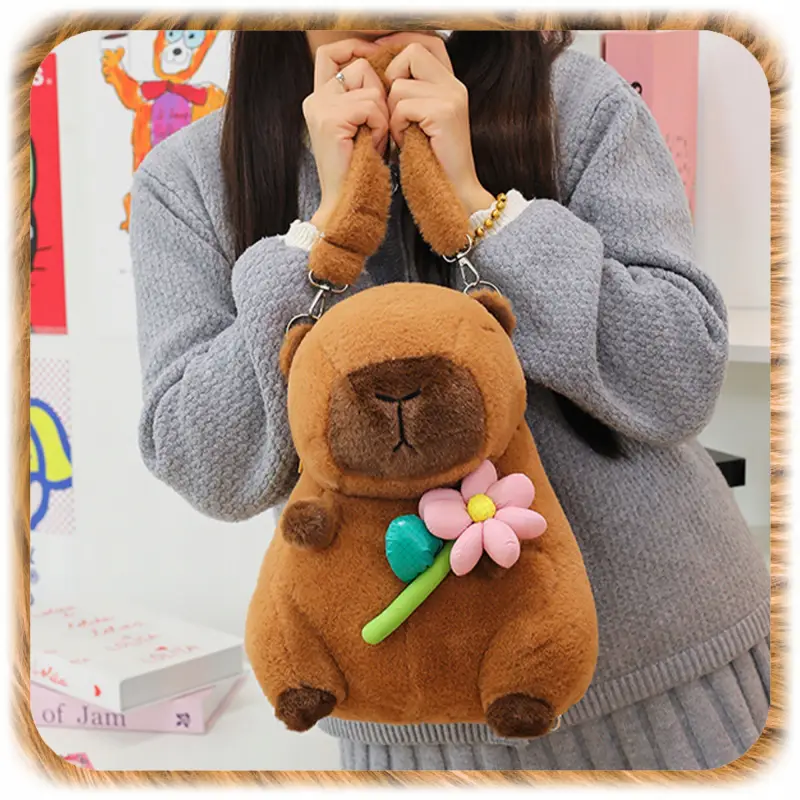 PLECAK PLUSZOWY KAPIBARA PLECACZEK CAPYBARA DO PRZEDSZKOLA SZKOŁY MASKOTKA