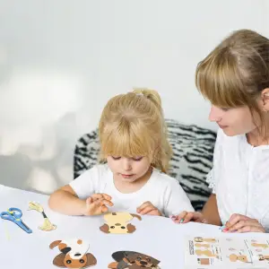 FILCOWY ZESTAW DO SZYCIA DLA DZIECI ZWIERZĘTA PSY 12SZT DIY PIES SZCZENIĘ