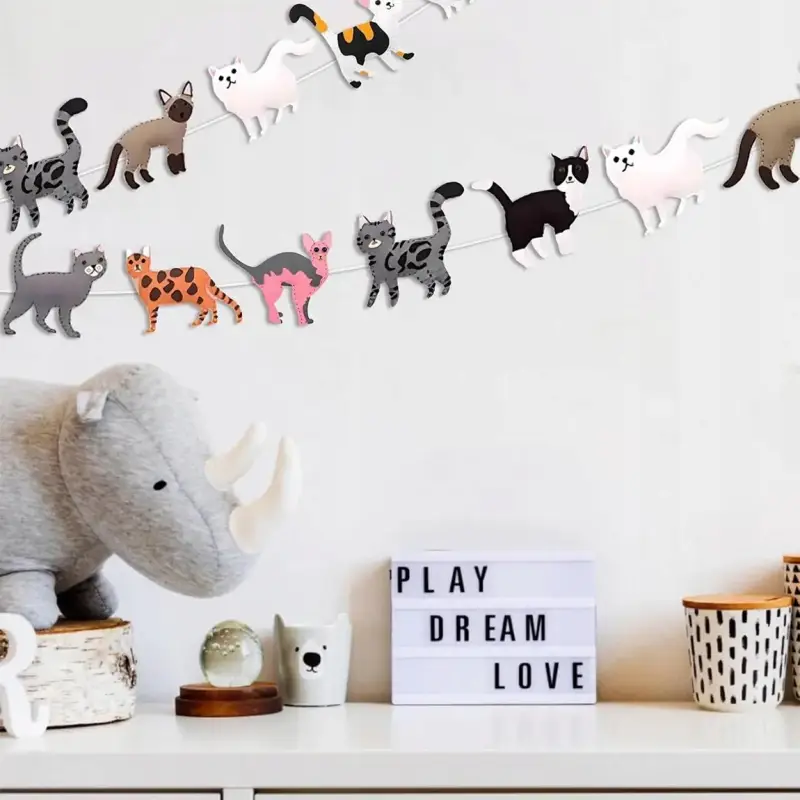 FILCOWY ZESTAW DO SZYCIA DLA DZIECI ZWIERZĘTA KOTY 12SZT DIY KOTEK KOTKI