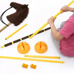 PRZESZKODA TRENINGOWA DO HOBBY HORSE HORSINGU AKCESORIA DO SKAKANIA PŁOTEK