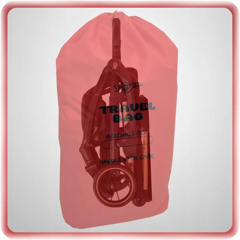 POKROWIEC NA WÓZEK OCHRONNY TRANSPORTOWY TORBA WOREK DO SAMOLOTU CZERWONY