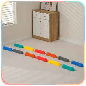 ŚCIEŻKA SENSORYCZNA KAMIENIE BALANSUJĄCE 14 EL TRENING RÓWNOWAGI MONTESSORI