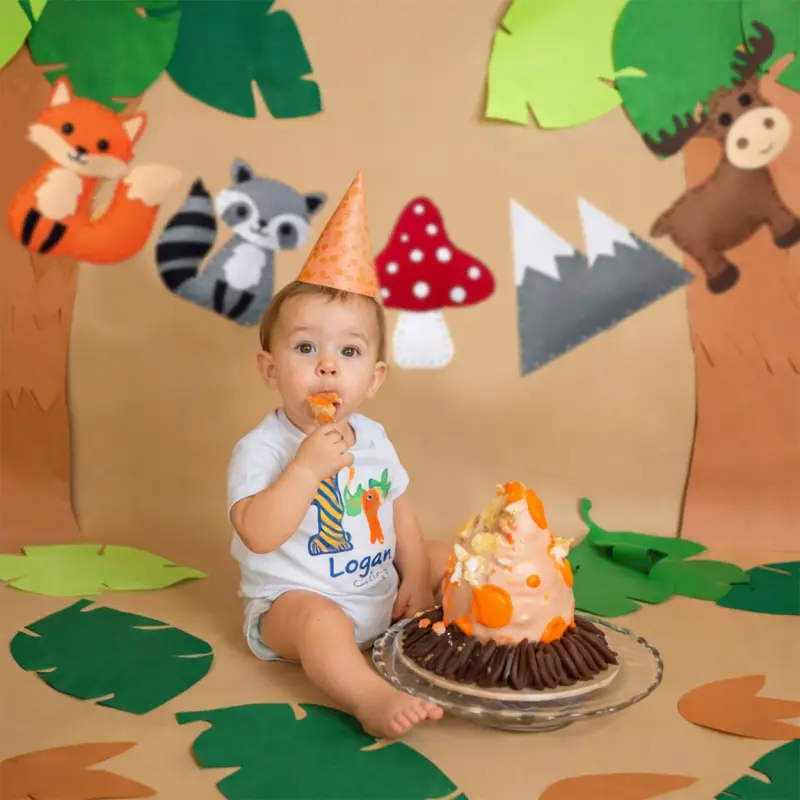 FILCOWY ZESTAW DO SZYCIA DLA DZIECI ZWIERZĘTA LEŚNE 12SZT DIY LAS SOWA JEŻ