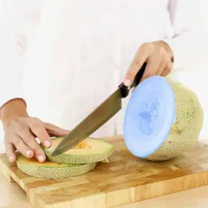 SILIKONOWE POKRYWKI UNIWERSALNE DO ŻYWNOŚCI SZCZELNE POJEMNIKI ZESTAW 6 SZT