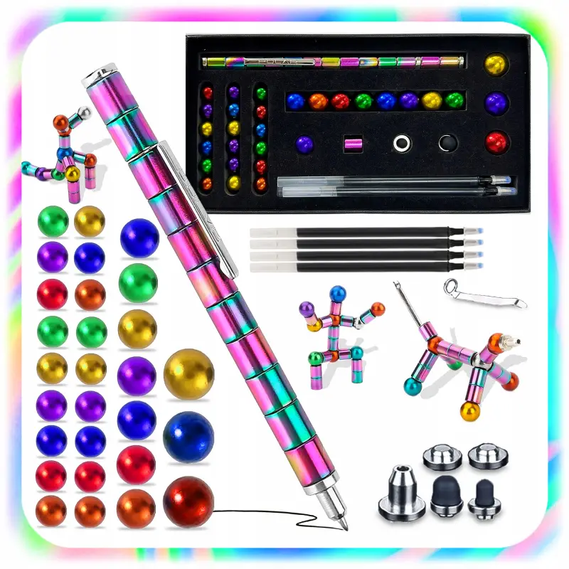 ANTYSTRESOWY DŁUGOPIS MAGNETYCZNY FIDGET PEN WIELOFUNKCYJNY PREZENT 55EL
