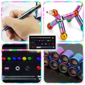 ANTYSTRESOWY DŁUGOPIS MAGNETYCZNY FIDGET PEN WIELOFUNKCYJNY PREZENT 55EL