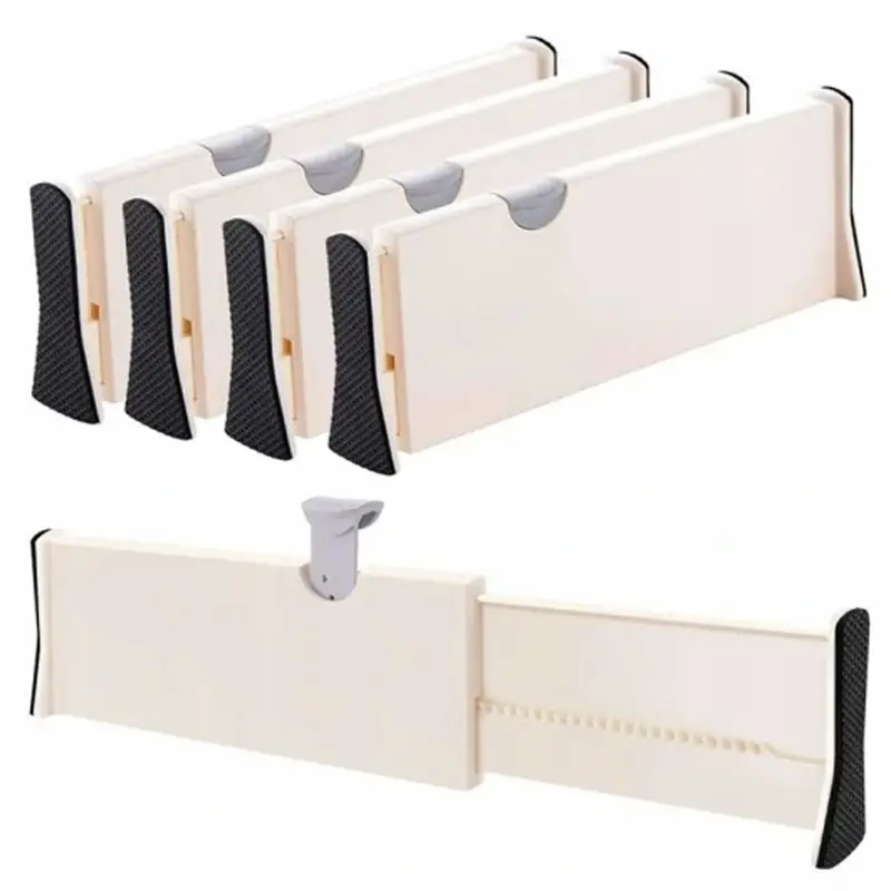 ORGANIZERY DO SZUFLAD PRZEGRÓDKA SEPARATOR BIEL BIAŁY POŁYSK ZESTAW 4 SZT