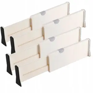 ORGANIZERY DO SZUFLAD PRZEGRÓDKA SEPARATOR BIEL BIAŁY POŁYSK ZESTAW 4 SZT