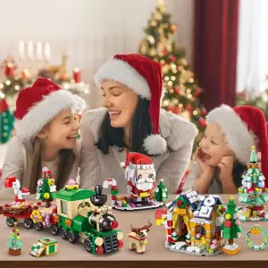 KALENDARZ ADWENTOWY ŚWIĄTECZNY KLOCKI KONSTRUKCYJNE 24 OKIENKA PREZENT